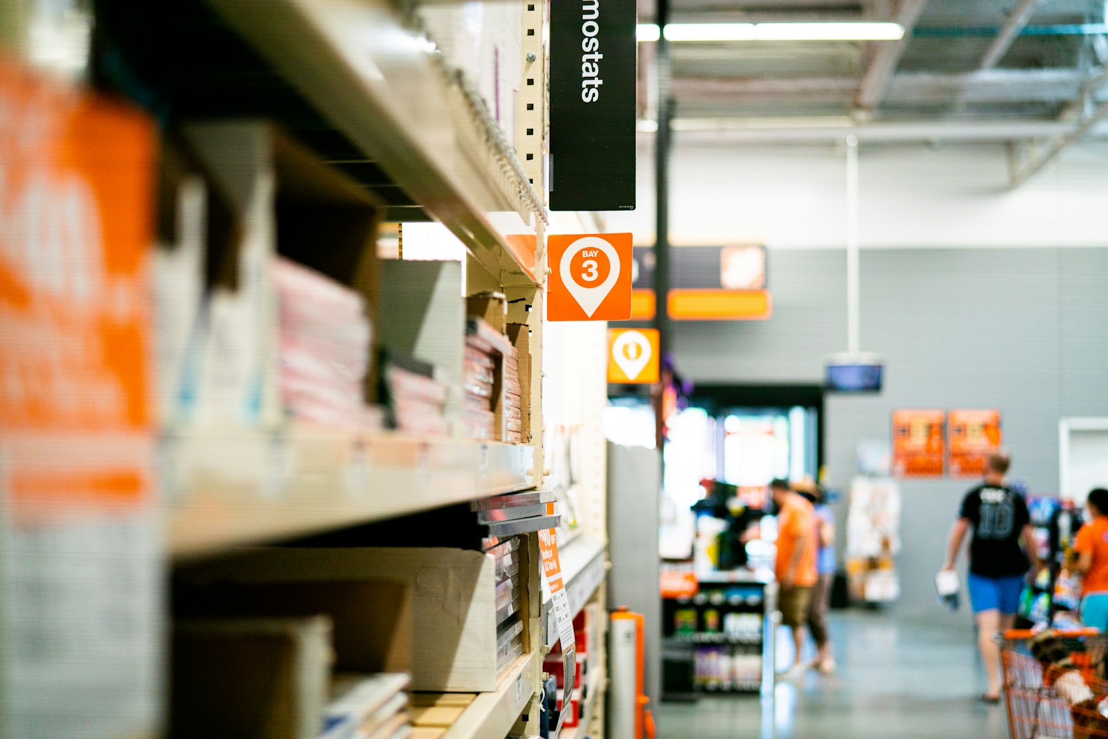 Illustrative photo of retail shelving, representing the editable product catalog