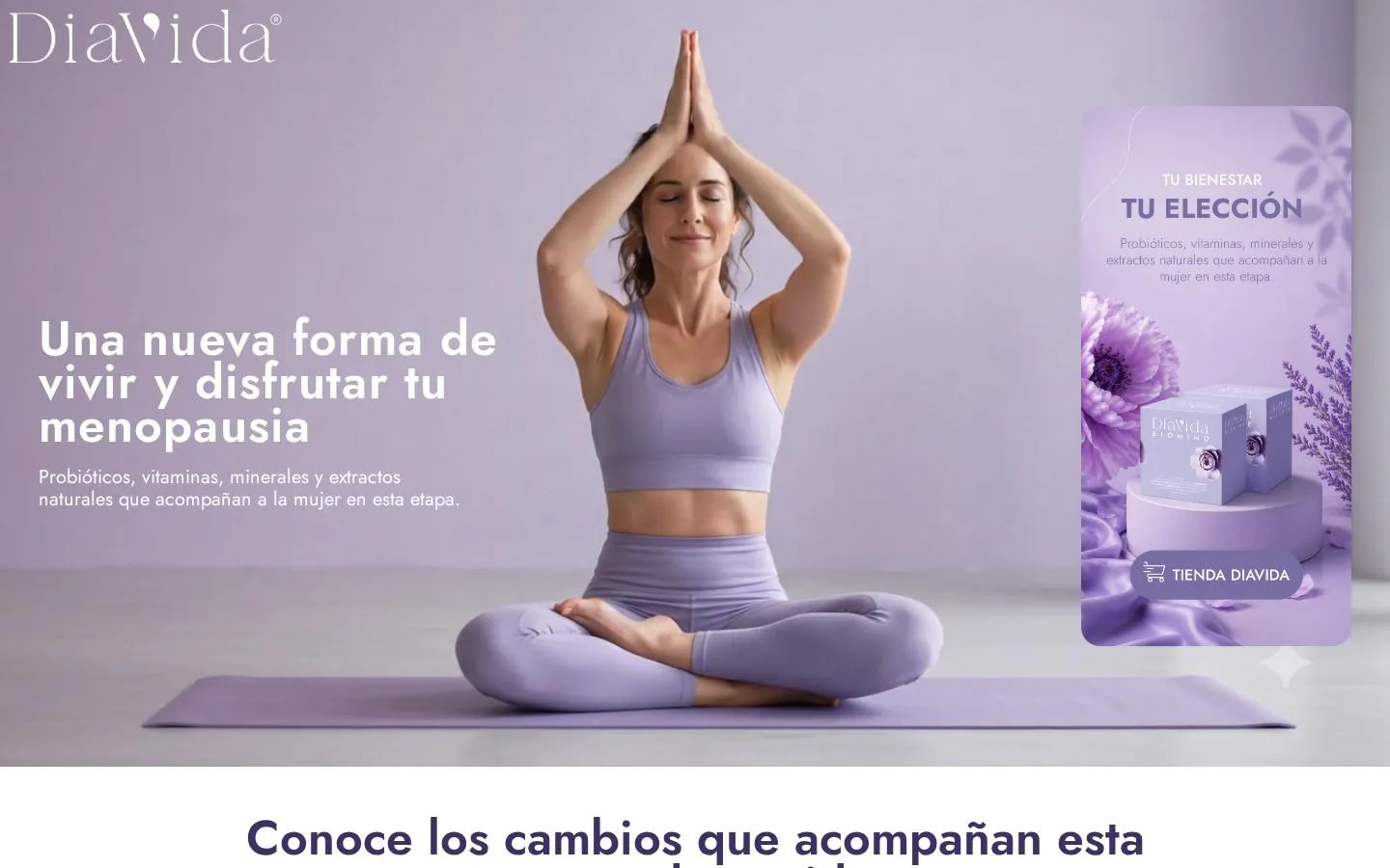 Landing de campaña de Día Vida en su propio dominio